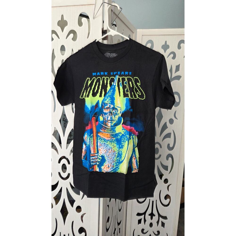 Mark Spears Monsters Tee Mens S NWT Horror Graphic Neon Halloween Shirt